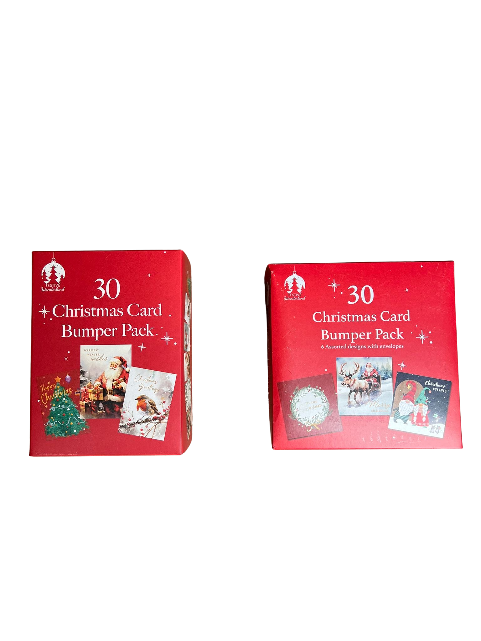 Christmas card bumper pack of 30