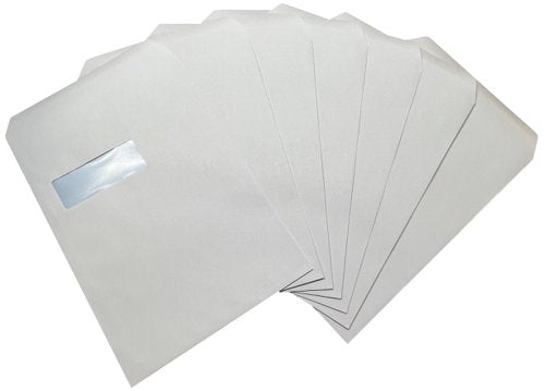 C4 Envelopes White Window 90gsm(250)