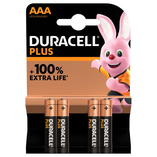 Duracell AAA Plus pack of 4