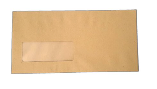 DL envelopes self seal manilla window 80gsm
(1000)