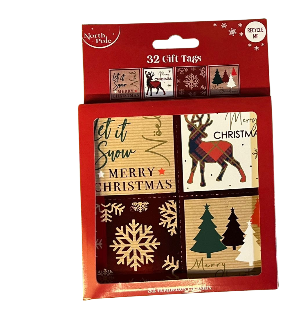 Gift tags pack of 32