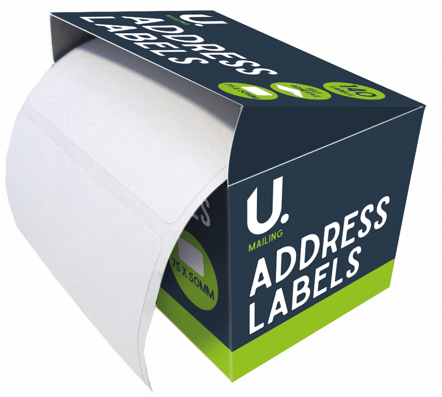 Address Labels On Roll 50 x 75mm, 140 Labels