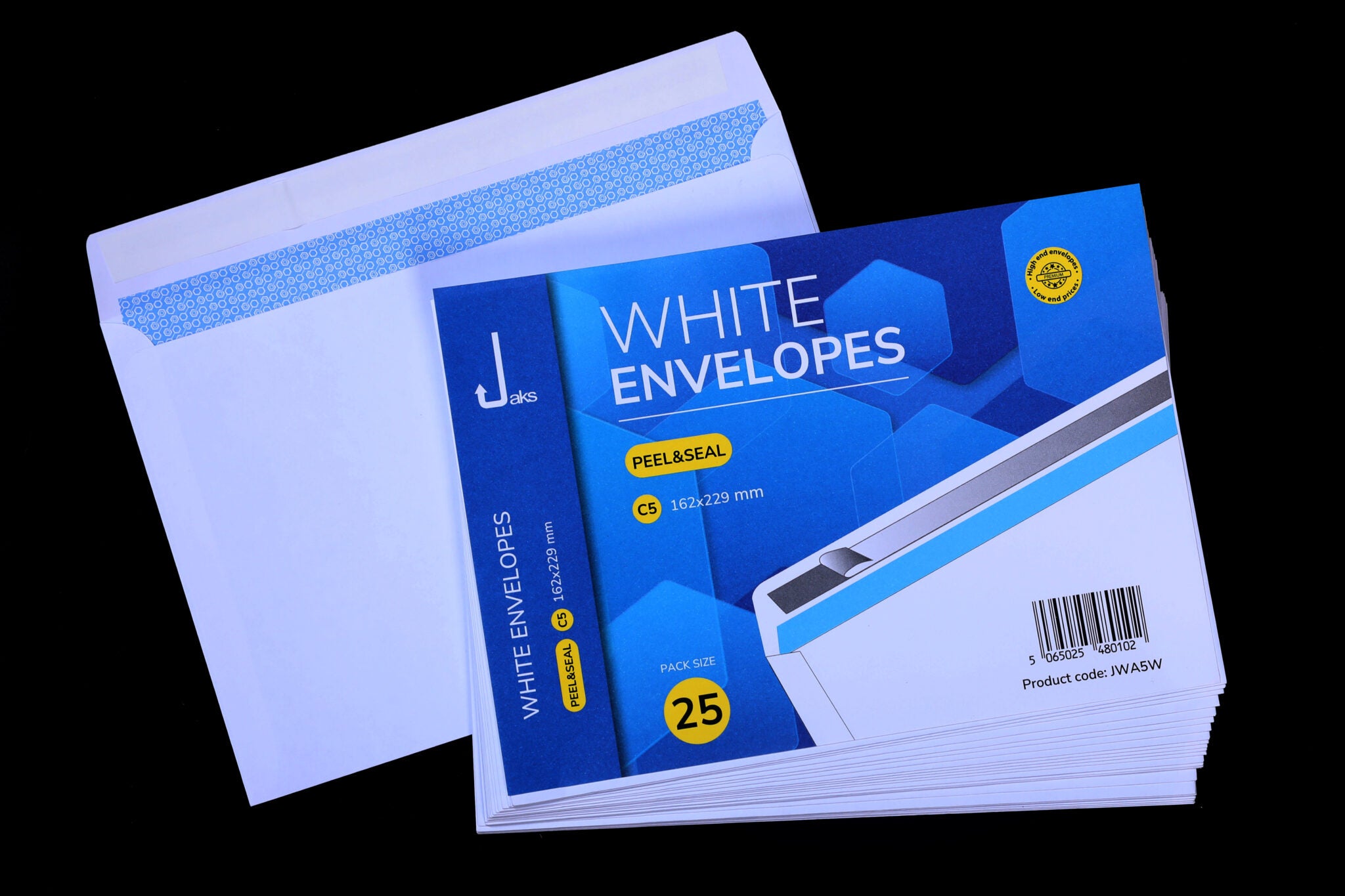 C5 Peel and Seal White pack of 25 x6