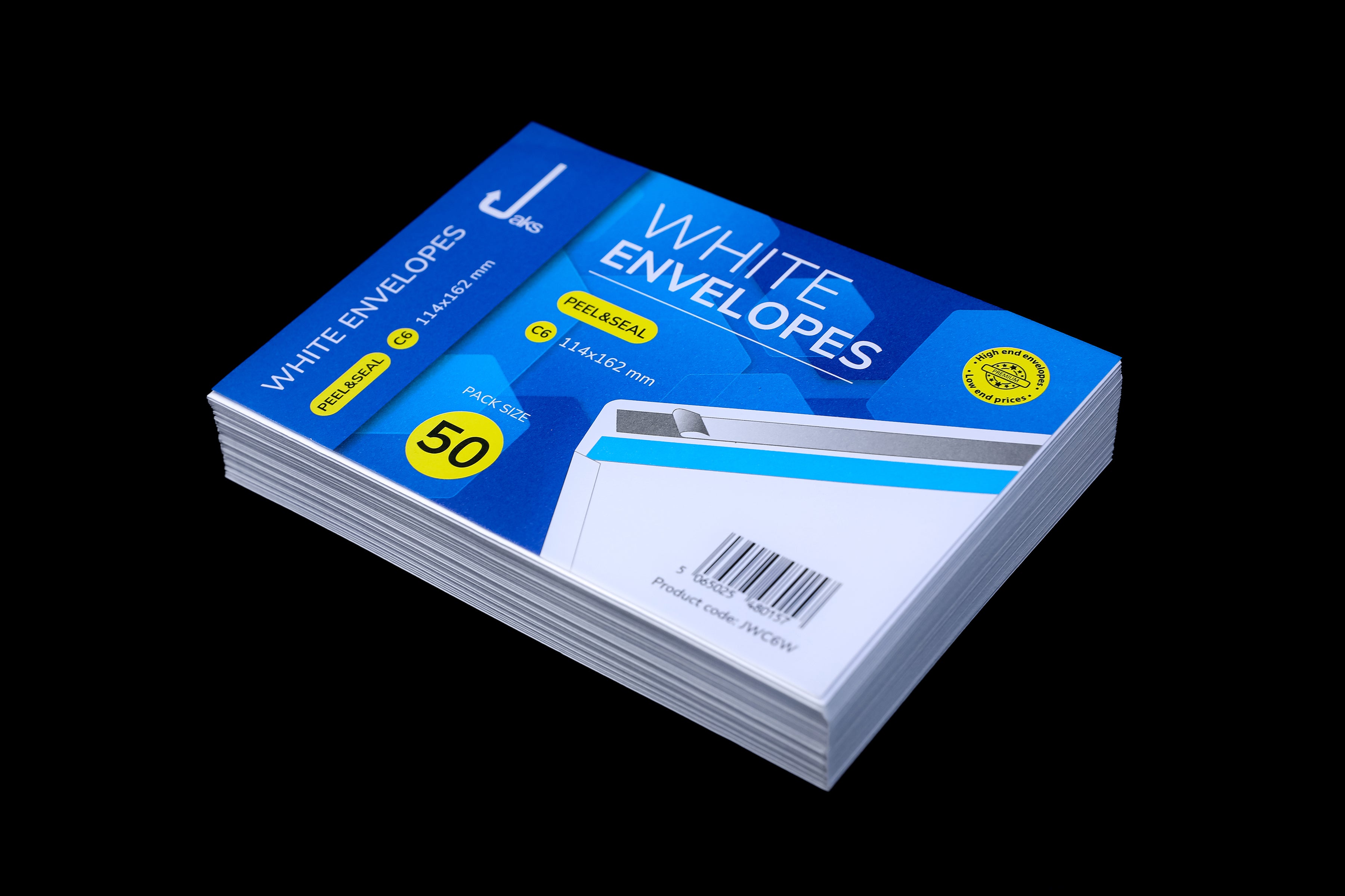 C6 peel and seal white pack of 50 x6