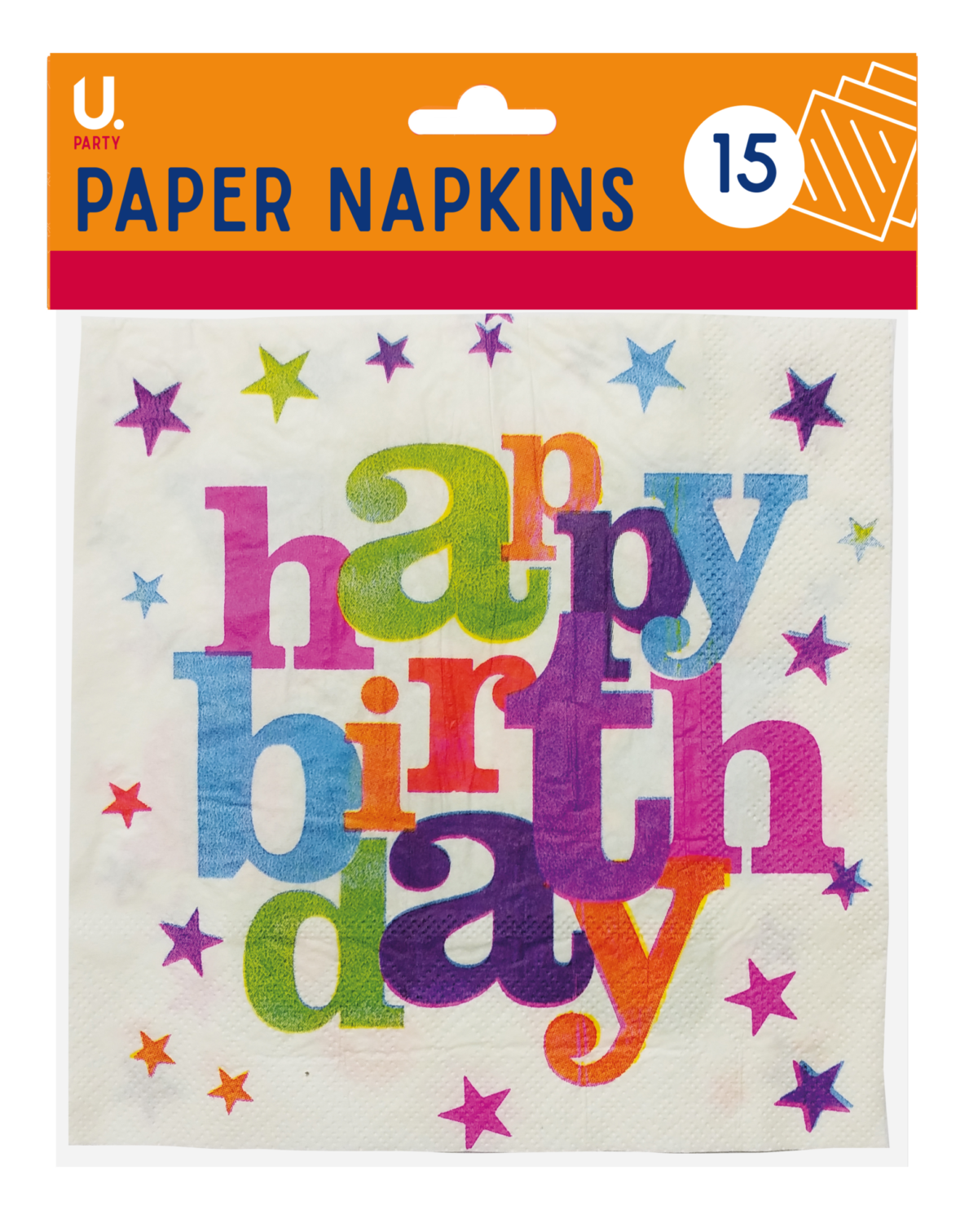 Happy Birthday Napkins pack of 15