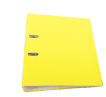 A4 70mm Lever Arch File Yellow pack of 10