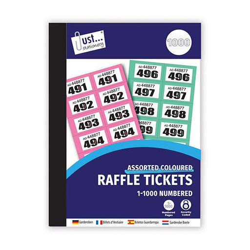 Raffle Tickets 1-1000 Numbered pack of 1