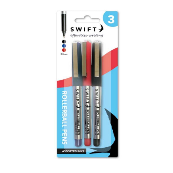 Rollerball Pen Set Assorted pack of 3